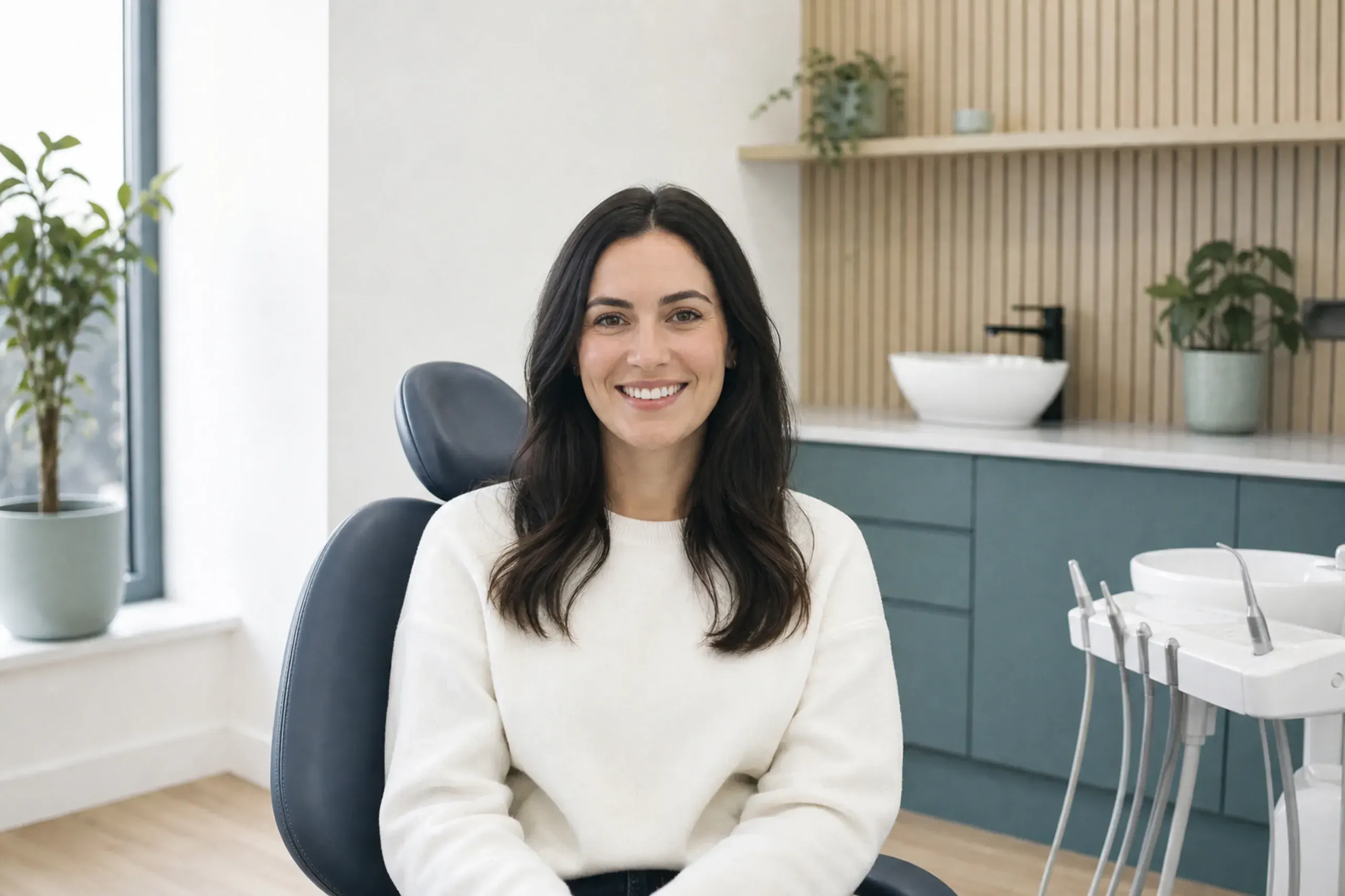 Crooked teeth treatment in Brookline MA assessing crowding and alignment at Smile Brookline