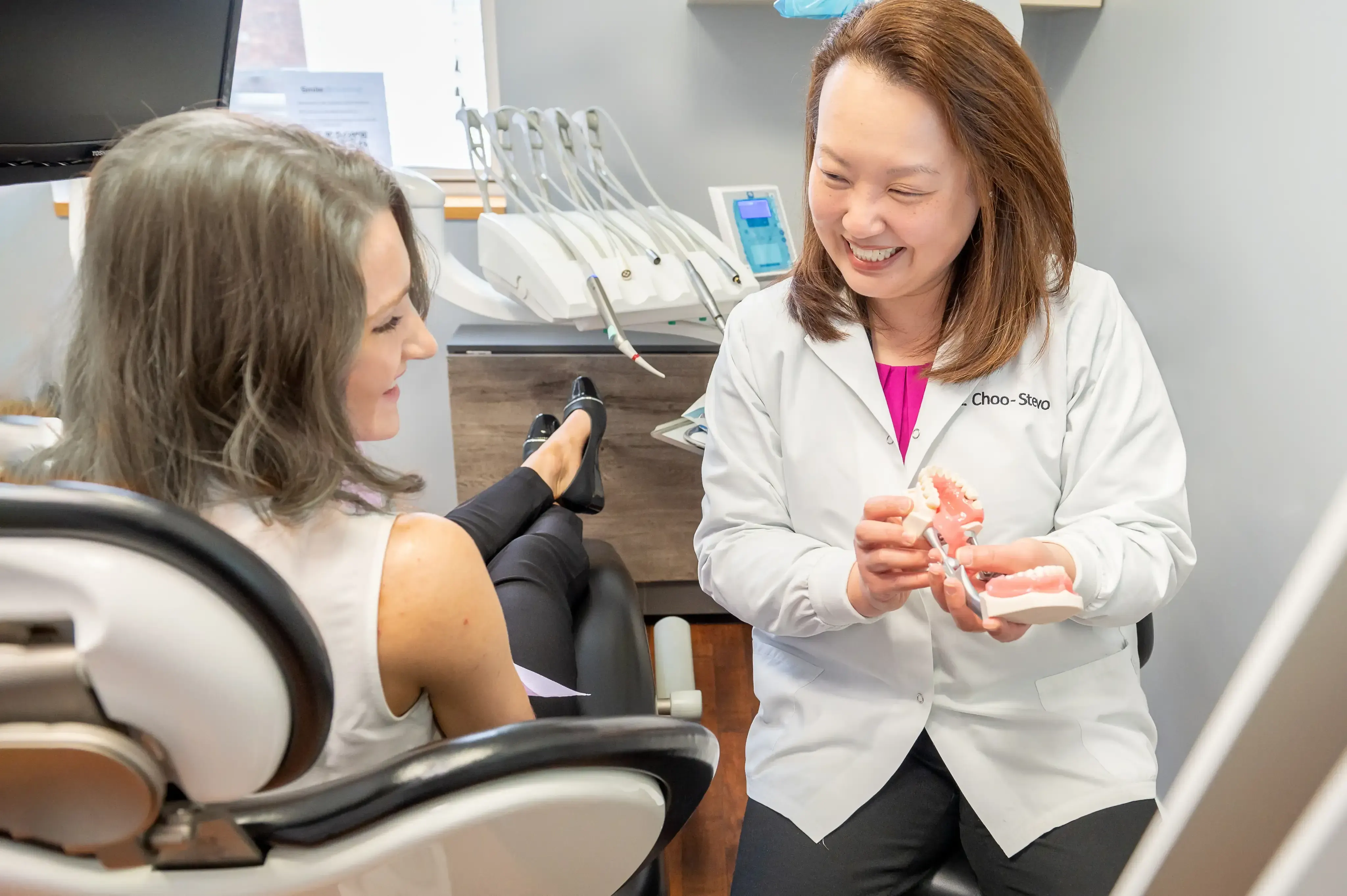 Patients sharing their experience of care at Smile Brookline in Brookline Massachusetts