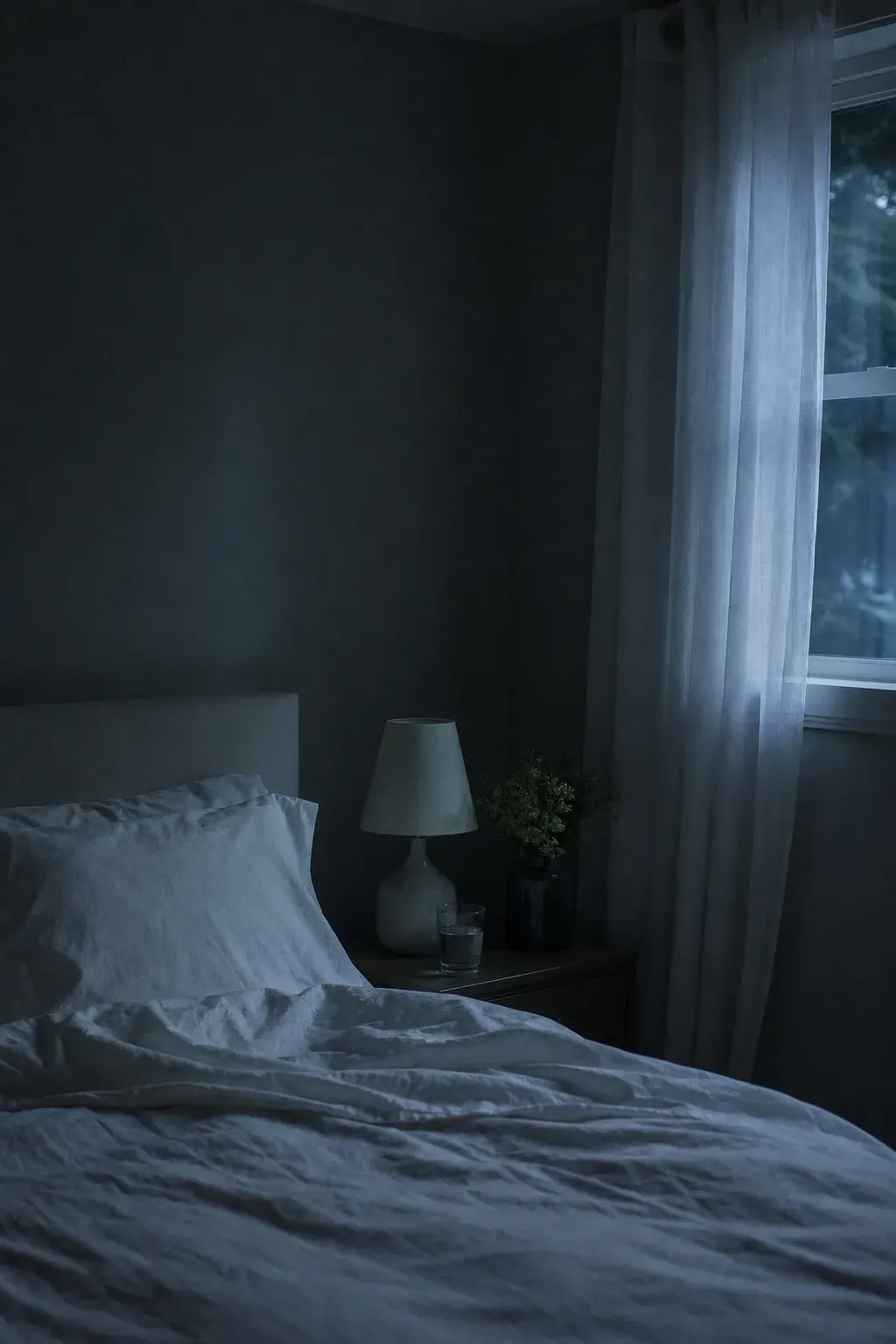 Person disturbed by a partner's snoring at night before treatment at Smile Brookline MA